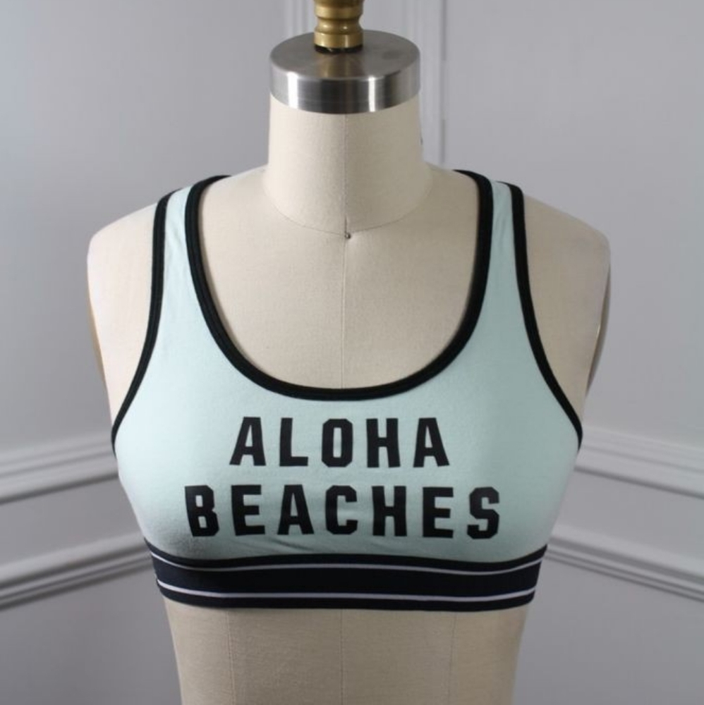 VS PINK Teal/Mint Sports Bra, S